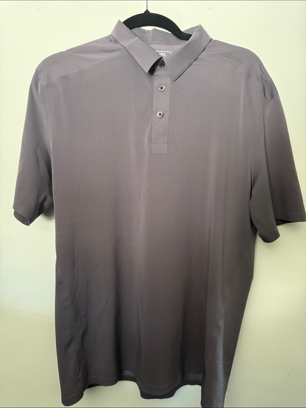 UNRL-Men's Short Sleeve Polo Shirt - Gray